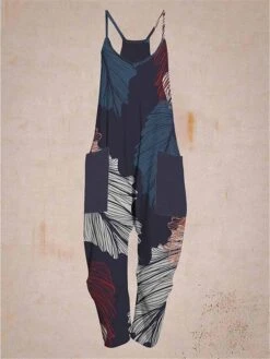 Women's Overall Pocket Trug Life Print Animal V Neck Streetwear Daily Vacation Regular Fit Sleeveless Black Pink Navy Blue S M L Summer Fall -Outlet Suit Skirt Fit Store yhhbmi1678857257891