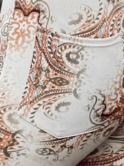 Women's Slim Tights Pants Trousers Flare Leggings White High Waist Fashion Streetwear Casual Street Causal Daily High Cut High Elasticity Full Length Breathability Floral S M L XL -Outlet Suit Skirt Fit Store yozokm1690443465355