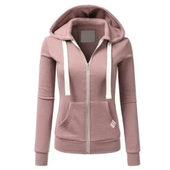 Women's Hoodie Jacket Full Zip Hoodie Solid Color Sport Athleisure Shirt Long Sleeve Breathable Soft Comfortable Everyday Use Street Casual Athleisure Daily Outdoor / Winter -Outlet Suit Skirt Fit Store yrfxud1655780102522
