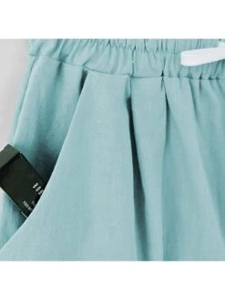 Women's Slacks Sunday Shorts Cotton Blend Light Blue Pink ArmyGreen Mid Waist Vacation Casual Work Beach Pocket Micro-elastic Knee Length Lightweight Solid Color S M L XL 2XL / Loose Fit 35 Women's Slacks Sunday Shorts Cotton Blend Light Blue Pink ArmyGreen Mid Waist Vacation Casual Work Beach Pocket Micro-elastic Knee Length Lightweight Solid Color S M L XL 2XL / Loose Fit -Outlet Suit Skirt Fit Store yspwyt1644224774976