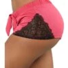 Women's Shorts Hot Pants Black Pink Wine Fashion Weekend Streetwear Lace Short Comfort Color Block S M L XL 2XL
