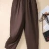 Women's Chinos Pants Trousers Full Length Micro-elastic High Waist Fashion Streetwear Street Daily YC1103-Brown YC1103-black S M Winter