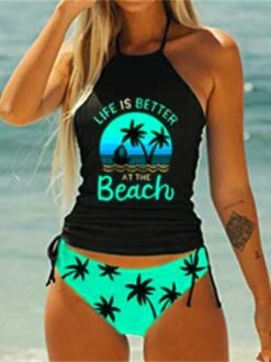 Women's Swimwear Bikini Bathing Suits 2 Piece Normal Swimsuit Backless 2 Piece Printing Adjustable Print Multi Color Leopard Black Red Black White Yellow Padded Blouse Strap Bathing Suits Sexy -Outlet Suit Skirt Fit Store zcxkpl1697082543470