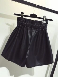 Women's Chinos Leather Pants Shorts Faux Leather Black High Waist Fashion Streetwear Casual Party Outdoor Street Pocket Micro-elastic Short Comfort Plain S M L XL 2XL 7 Women's Chinos Leather Pants Shorts Faux Leather Black High Waist Fashion Streetwear Casual Party Outdoor Street Pocket Micro-elastic Short Comfort Plain S M L XL 2XL -Outlet Suit Skirt Fit Store zfbswz1689752280559