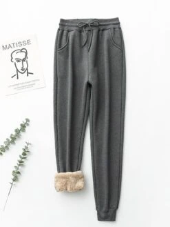 Women's Fleece Pants Joggers Pants Trousers Full Length Cotton Blend Baggy Stretchy High Waist Casual Lounge Office Vacation Denim Blue Pea Green S M Fall & Winter 14 Women's Fleece Pants Joggers Pants Trousers Full Length Cotton Blend Baggy Stretchy High Waist Casual Lounge Office Vacation Denim Blue Pea Green S M Fall & Winter -Outlet Suit Skirt Fit Store zhlljy1664855315968