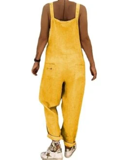 Women's Overall Print Print U Neck Streetwear Daily Vacation Regular Fit Sleeveless Yellow Brown Green S M L Summer -Outlet Suit Skirt Fit Store ziygfh1678195009615