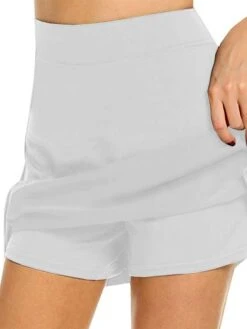 Women's Swimwear Swim Shorts Plus Size Swimsuit Slim For Big Busts Solid Color Wine Black White Pink Wine Bathing Suits Sports Beach Wear Basic -Outlet Suit Skirt Fit Store zmfury1681277562774