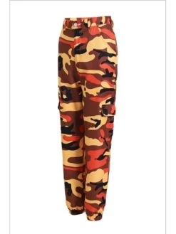 Women's Cargo Pants Joggers Pants Trousers Full Length Side Pockets Micro-elastic Mid Waist Basic Hip-Hop Leisure Sports Weekend Pink Wine S M Spring &Fall -Outlet Suit Skirt Fit Store zulilc1629359350359